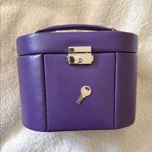 Leather Purple Jewelry Box